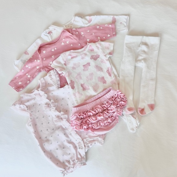 Little Me Other - Like New 6 piece baby girl bundle